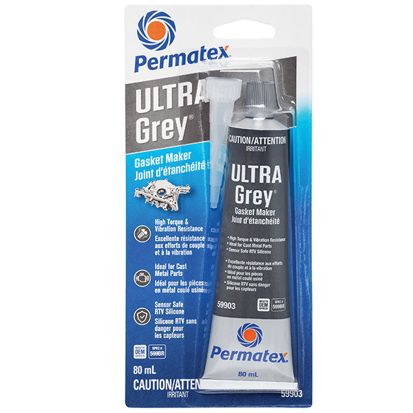 PERMATEX ULTRAGREY RTV GASKET MAKER 80ML GREY 59903