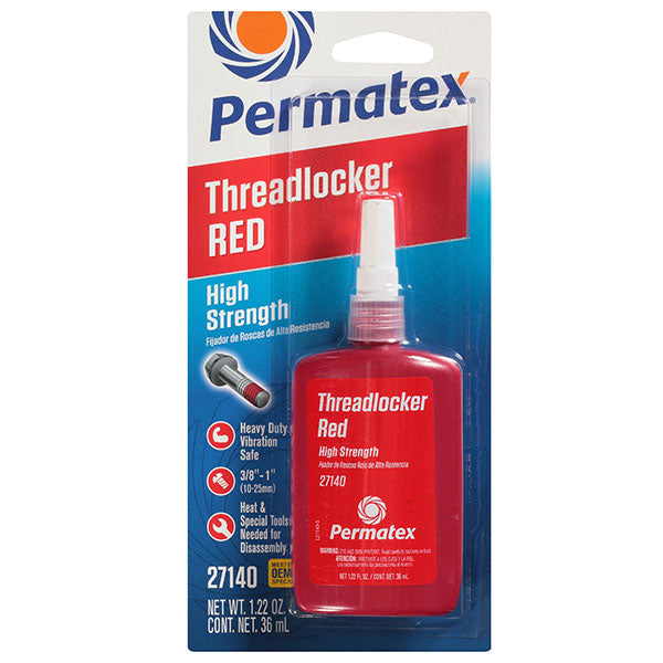 PERMATEX RED HIGH STRENGTH THREADLOCK 36ML 27142