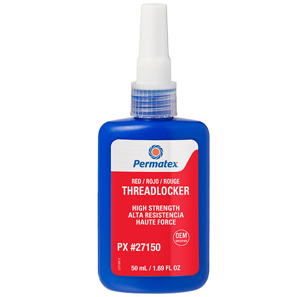 PERMATEX RED HIGH STRENGTH THREADLOCK 50ML 27150