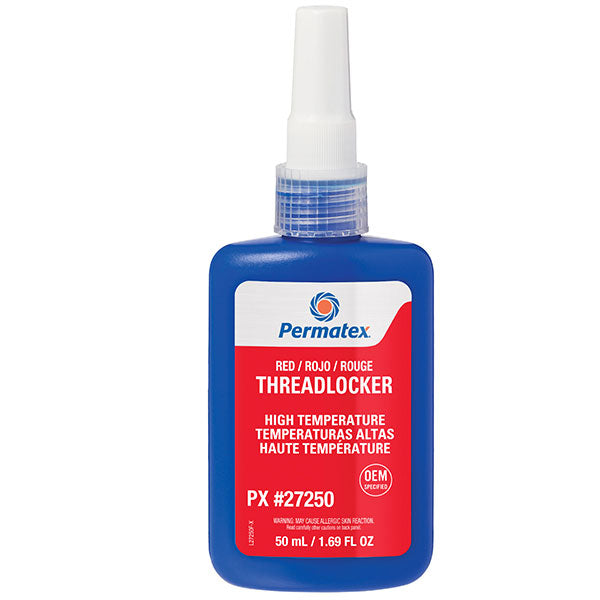 PERMATEX RED HIGH STRENGTH & TEMPERATURE THREADLOCK 50ML 27250