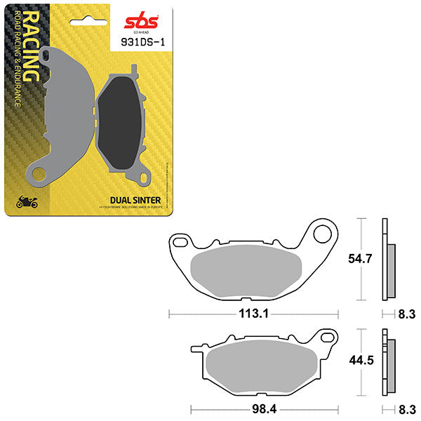 SBS DS-1 DUAL SINTER DYNAMIC RACING CONCEPT PAD  6370931106