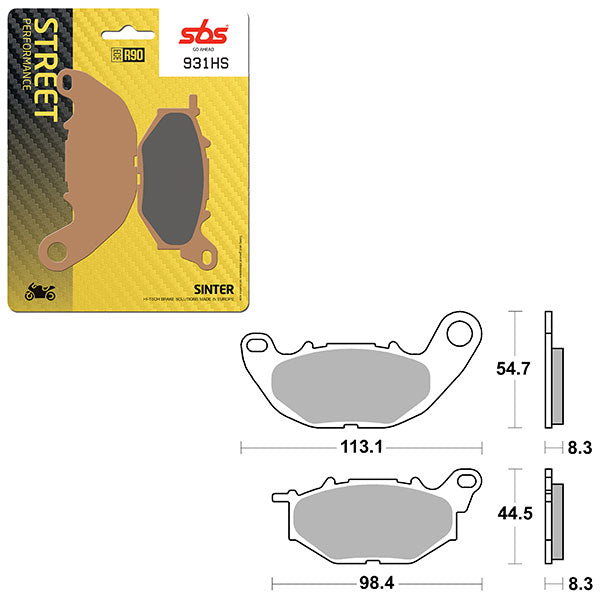 SBS PERFORMANCE HS SINTER BRAKE PAD  6250931100