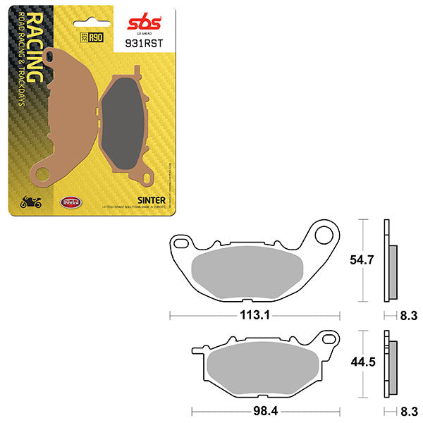 SBS ROAD RACING & TRACKDAYS SINTER BRAKE PAD  6470931100