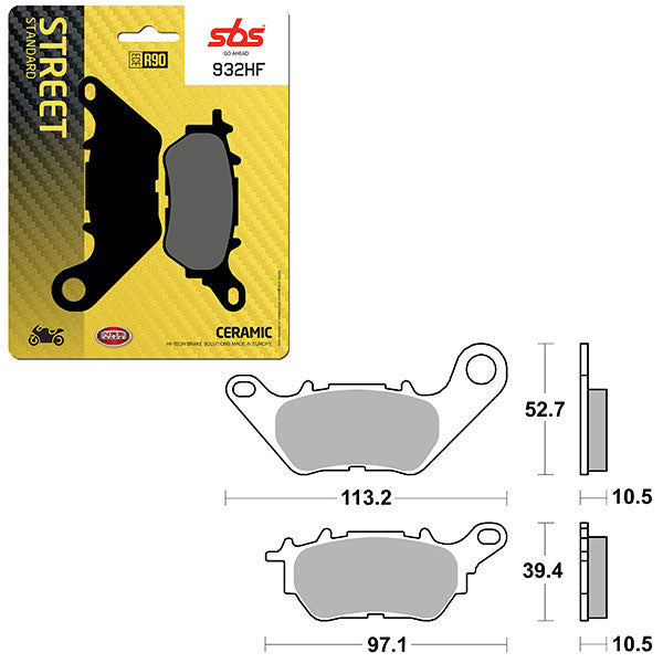 SBS ATV/UTV CERAMIC BRAKE PAD  6190932100