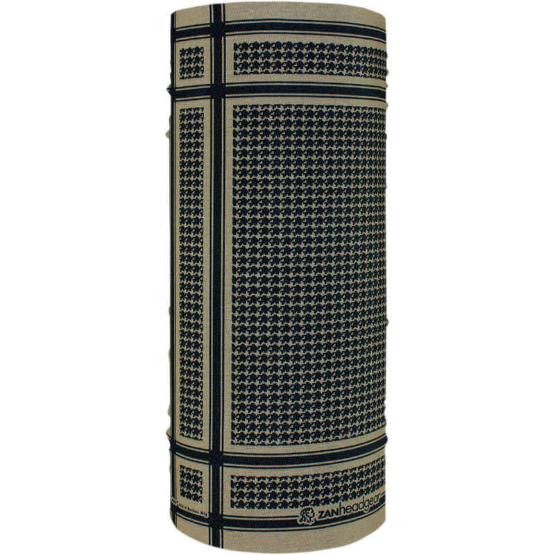ZAN HEADGEAR MOTLEY TUBE POLY HOUNDSTOOTH COYOTE TAN T235T