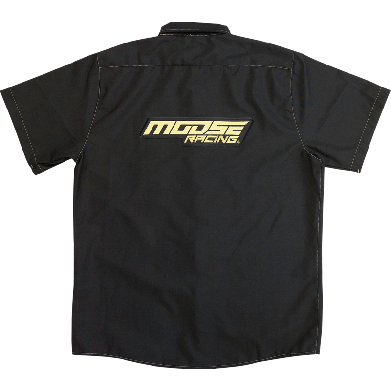 MOOSE RACING SOFTGOODS SHIRT MOOSE SHOP BLK LG MSR01S8RDLG