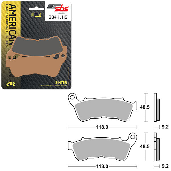 SBS HIGH PERFORMANCE & NO DUST SINTER BRAKE PAD  6550934100