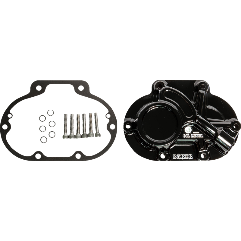 BAKER DRIVETRAIN COVER TRANS CABLE TYPE 07-UP BT GLOSS BLACK BD-10605-A