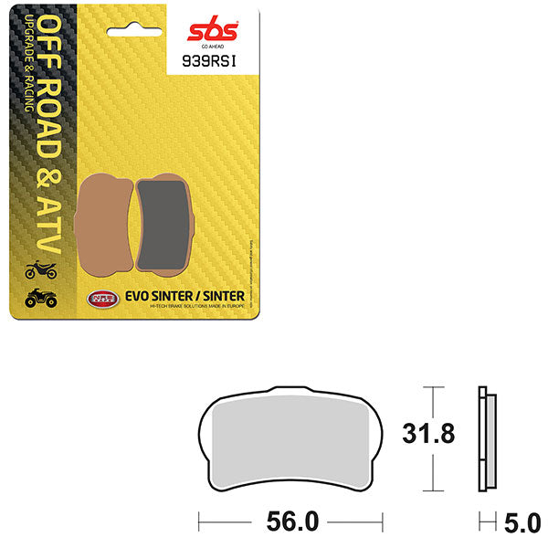 SBS EVO SINTER BRAKE PAD  6280939100