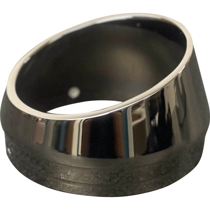 BASSANI XHAUST END CAP SLASH CUT BK CHR BESMS2MC