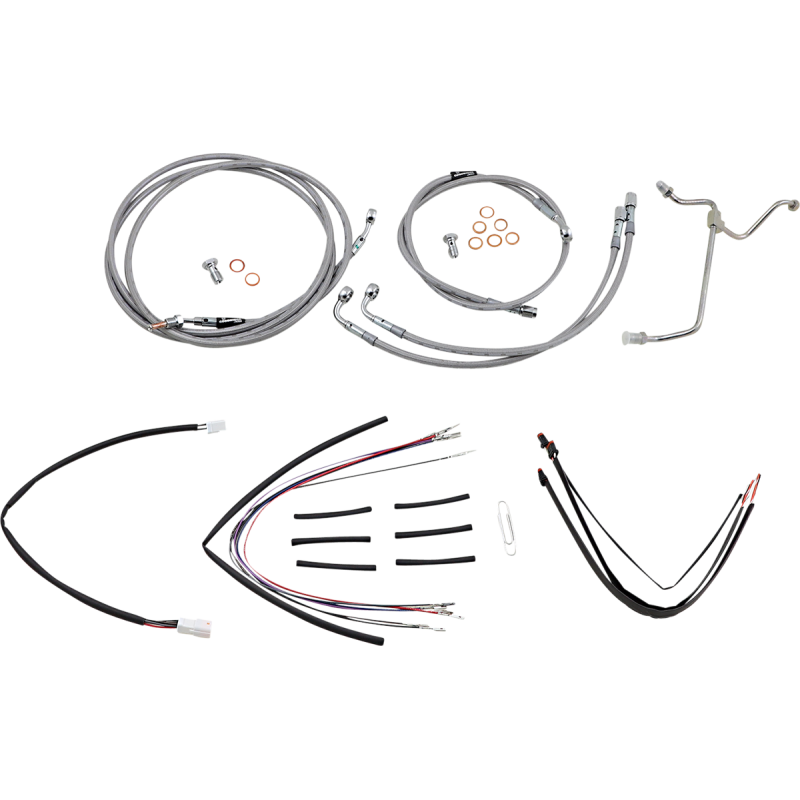 BURLY BRAND HANDLEBAR CABLE/BRAKE LINE KIT - COMPLETE - 18" APE HANGER H B30-1157