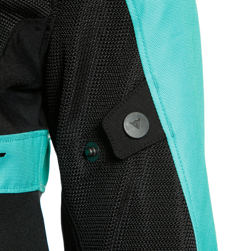 DAINESE RIBELLE AIR LADY TEX JACKET BLACK/ACQUA-GREEN 2735245-26F-42