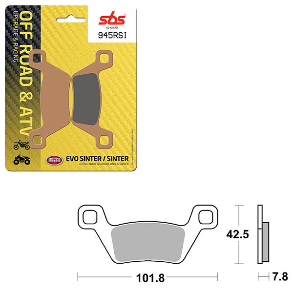 SBS EVO SINTER BRAKE PAD  6280945100