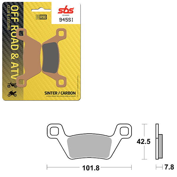 SBS ATV/UTV SINTER BRAKE PAD  6240945100
