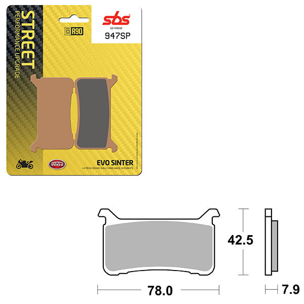 SBS SP EVO SINTER BRAKE PAD  6390947108