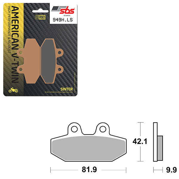 SBS HIGH PERFORMANCE & NO DUST SINTER BRAKE PAD  6560949100