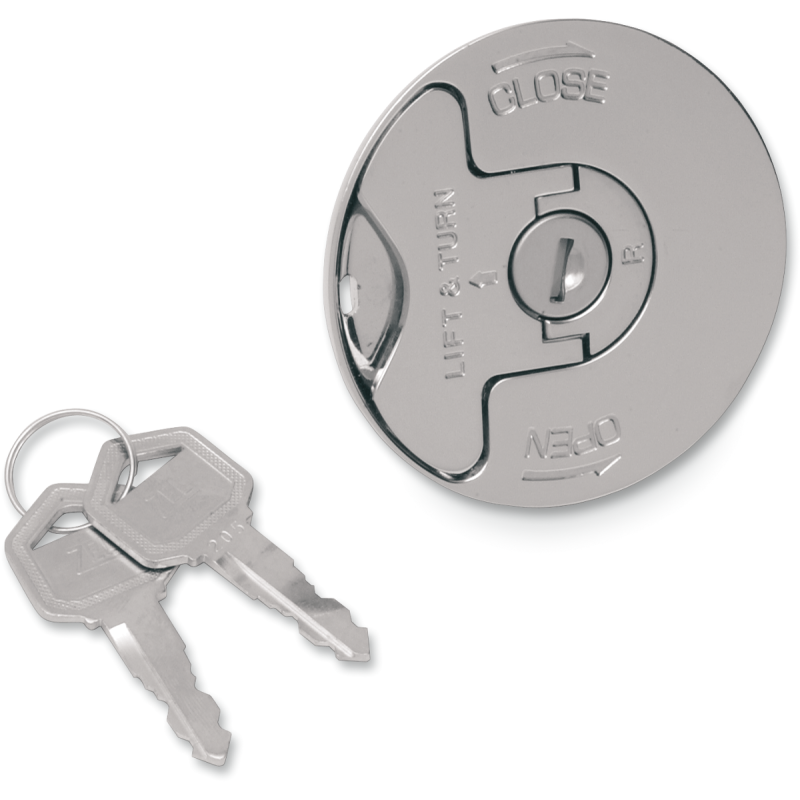 DRAG SPECIALTIES FLUSH MNT GAS CAP LOCKING VENTED (EA) DS-390069