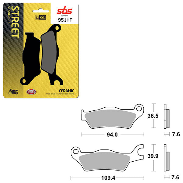 SBS ATV/UTV CERAMIC BRAKE PAD  6190951100