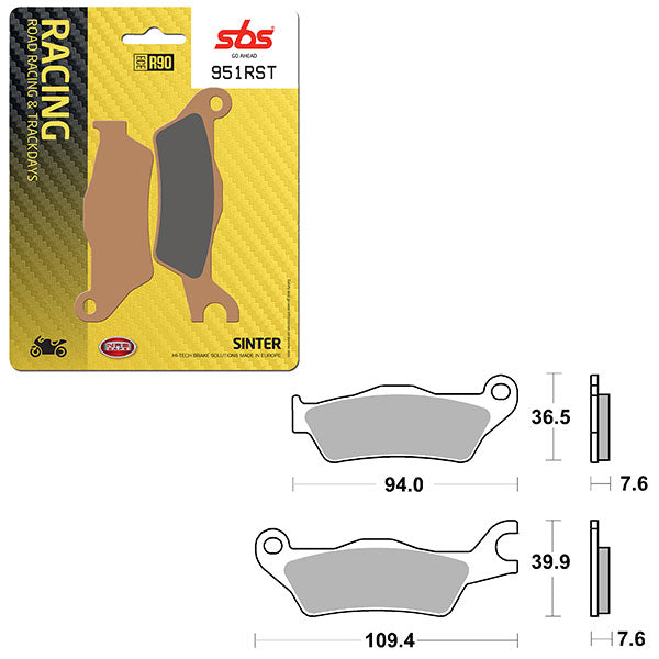 SBS ROAD RACING & TRACKDAYS SINTER BRAKE PAD  6470951100