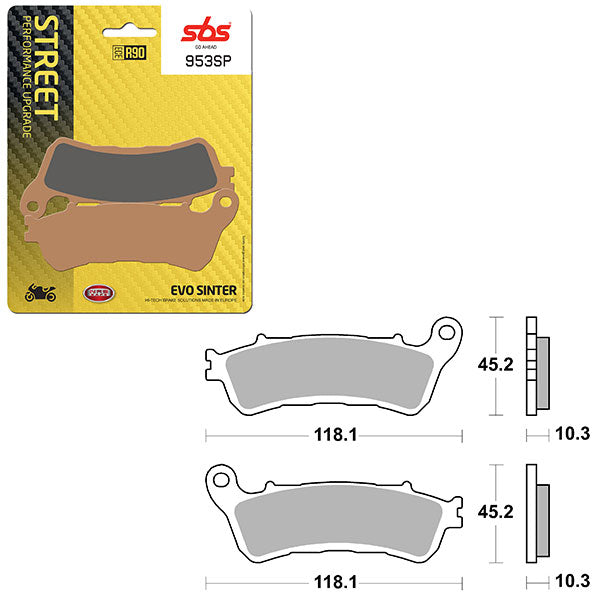 SBS SP EVO SINTER BRAKE PAD  6390953108