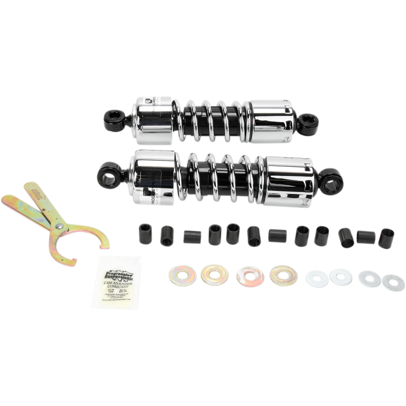 PROGRESSIVE SUSPENSION 11.0" CHROME CRUISER 412-SERIES SHOCKS 412-4233C