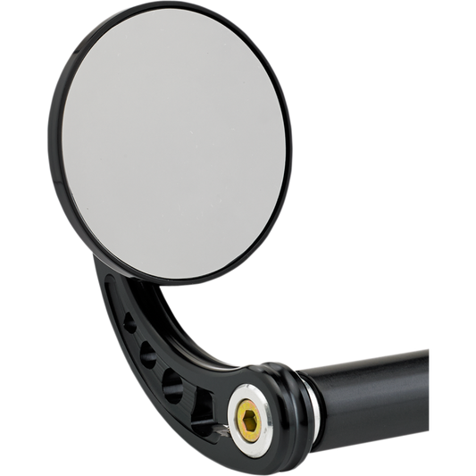 JOKER MACHINE 3-1/4" BAR END MIRROR STEM C BLACK 09-313-CB