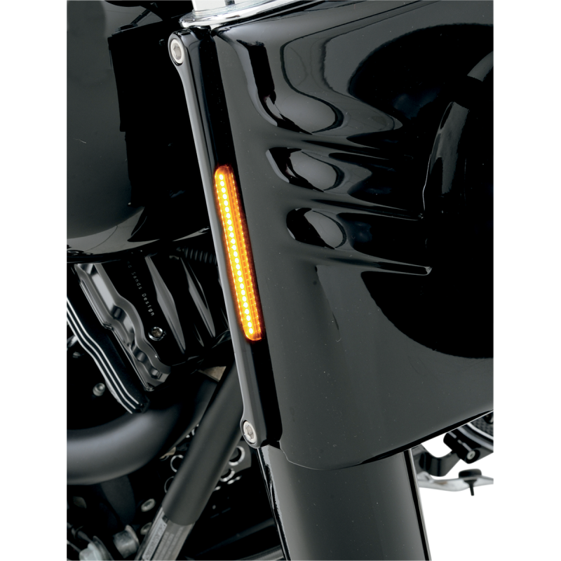 ALLOY ART 90-17 FLSTF FRT LED T/S SMK/AMB BLACK 2020-0483