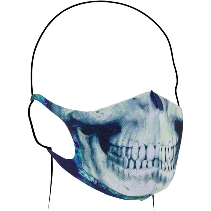 ZAN HEADGEAR LIGHTWEIGHT FACE MASK 2-PACK PAINT SKULL/BLACK FMLW414