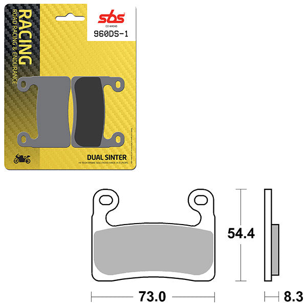 SBS DS-1 DUAL SINTER DYNAMIC RACING CONCEPT PAD  6370960106
