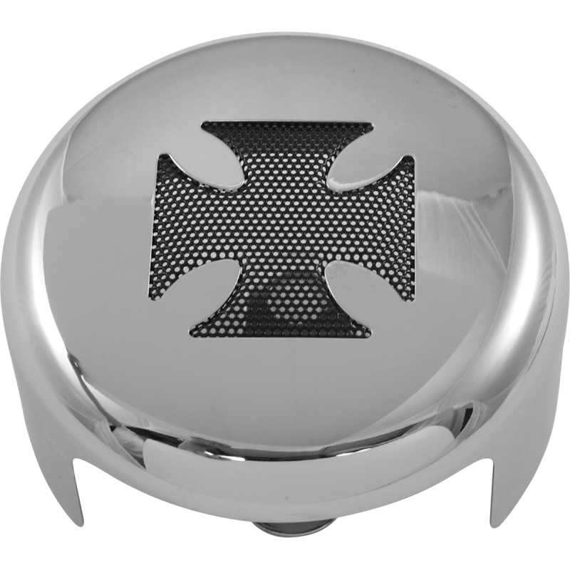 DRAG SPECIALTIES 91-19 MODELS CHR/BLK CROSS HORN COVER 2107-0026