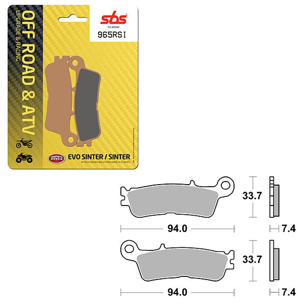 SBS EVO SINTER BRAKE PAD  6280965100