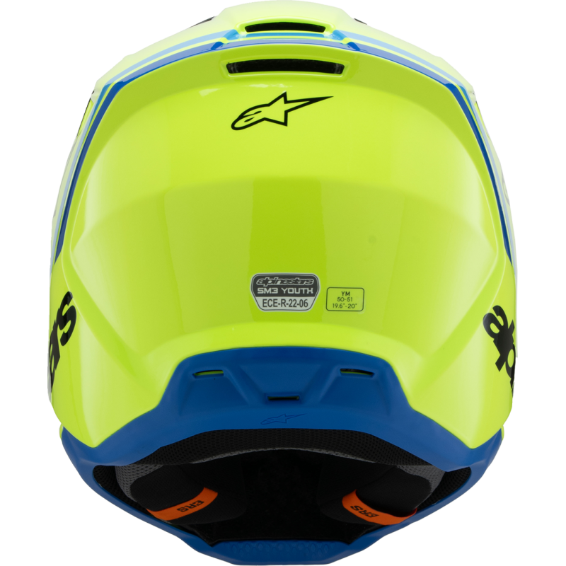 ALPINESTARS HELMET SM3 YTH RADIUM Y/B/BL M ECE06 8301925-5017-YM