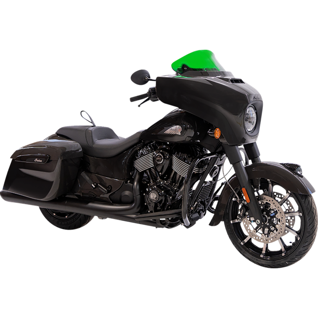KLOCK WERKS CHIEFTAIN - 14-24 - FLR WINDSHIELD - 10"GREEN KWW-04-0639
