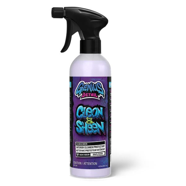 GENIUS DETAIL CLEAN & SHEEN INTERIOR CLEANER/PROTECTANT 437ML GD-33500