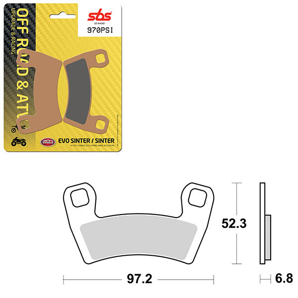 SBS EVO SINTER BRAKE PAD  6450970100