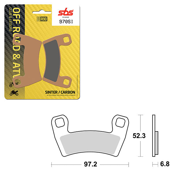 SBS ATV/UTV SINTER BRAKE PAD  6240970100