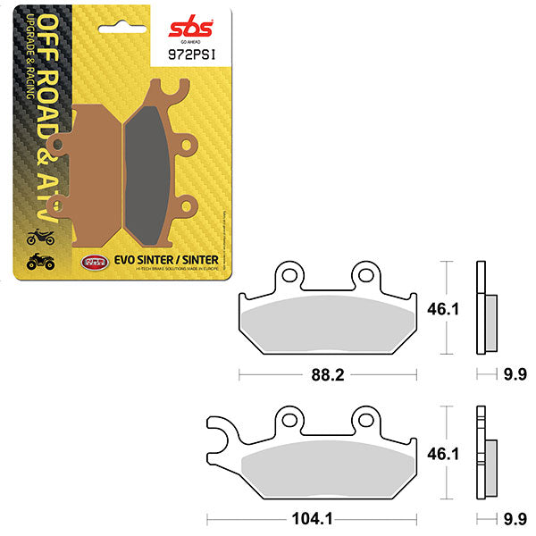 SBS EVO SINTER BRAKE PAD  6450972100