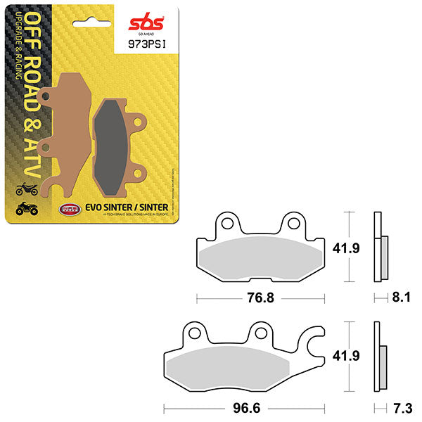 SBS EVO SINTER BRAKE PAD  6450973100