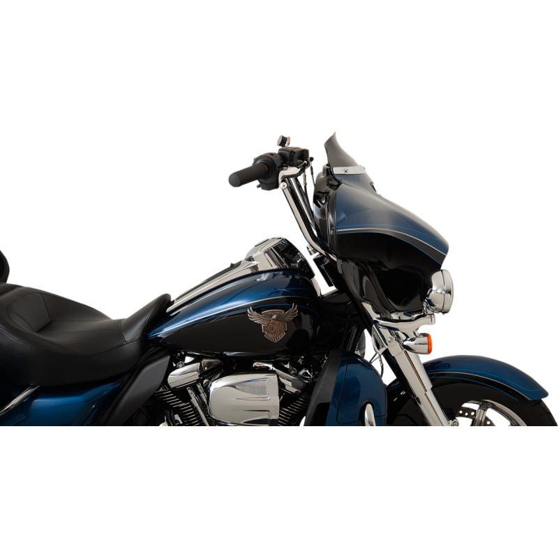 KLOCK WERKS WINDSHIELD FLR SL14-19 FLHT 4" BLK KWW-01-0404