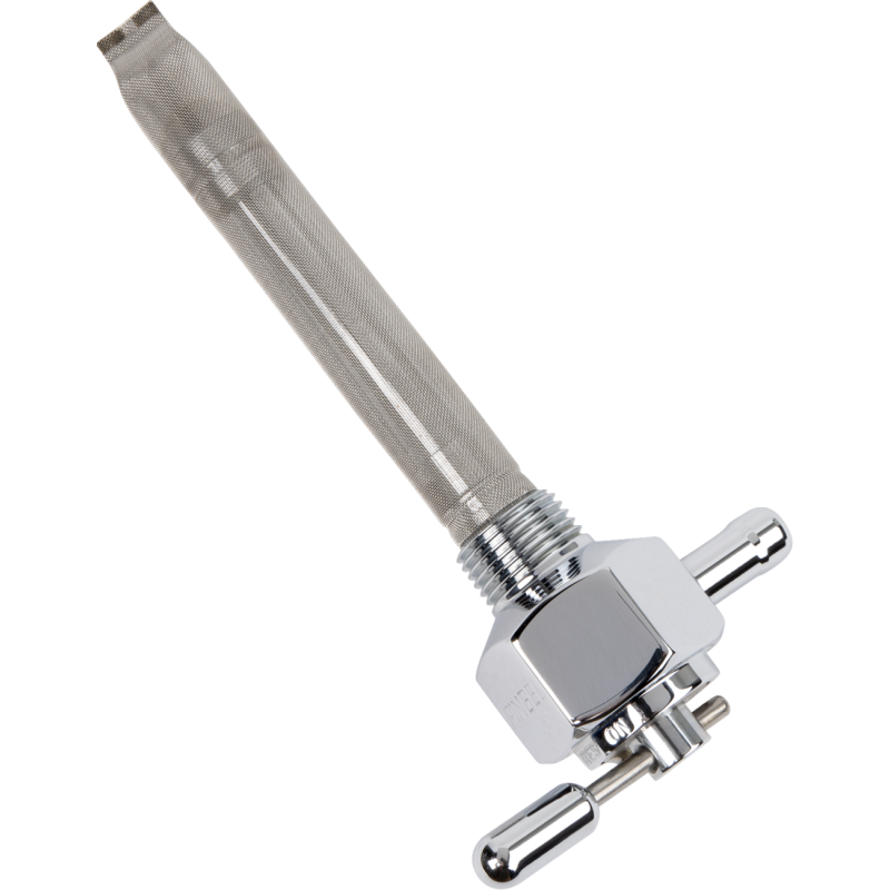PINGEL 3/8NPT SMOOTH HEX 180DEG INWARD G/VALVE 6211-CH