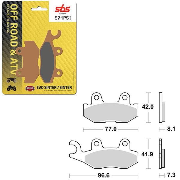 SBS EVO SINTER BRAKE PAD  6450974100