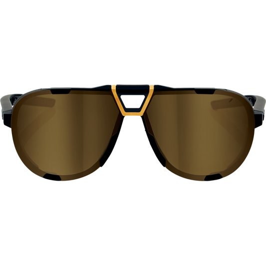 100% SUNGLASS WESTCRAFT BK/GD 61046-258-01