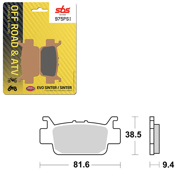 SBS EVO SINTER BRAKE PAD  6450975100