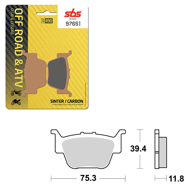 SBS ATV/UTV SINTER BRAKE PAD  6240976100