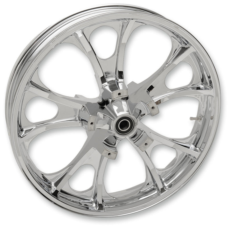 COASTAL MOTO CAST 3D LARGO FRONT CHRM 21X3.5 NABS 08-19 FLHT 3D-LGO213CH