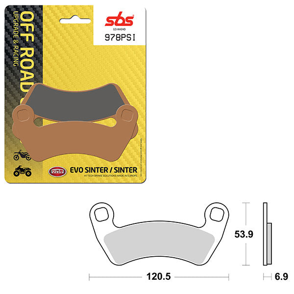 SBS EVO SINTER BRAKE PAD  6450978100
