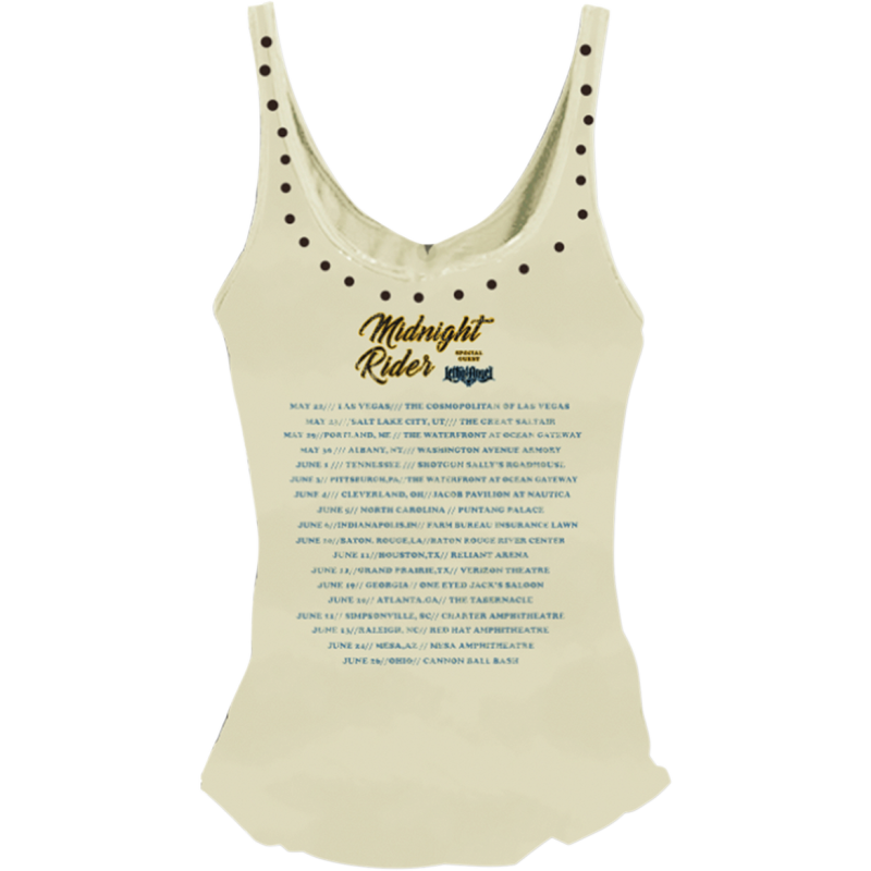 LETHAL THREAT TANK WMN MIDNIGHT RIDER WHT 2X LA206152X