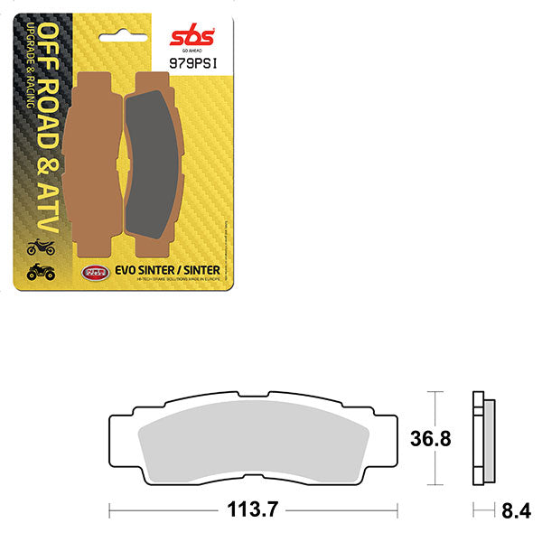 SBS EVO SINTER BRAKE PAD  6450979100