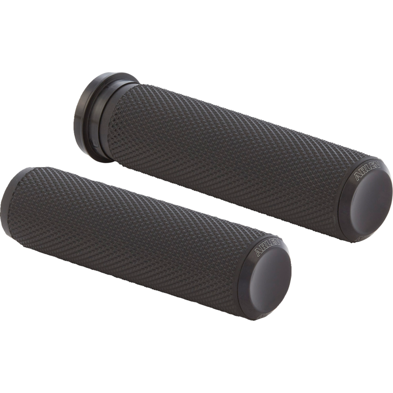 ARLEN NESS GRIPS KNURLED RUBBER CBL BLK 07-325