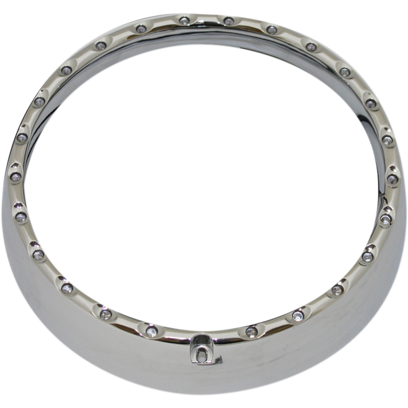 CUSTOM DYNAMICS TRIM HALO 14-19 FLHT CHR  AW CDTB-BAT-W-14-C